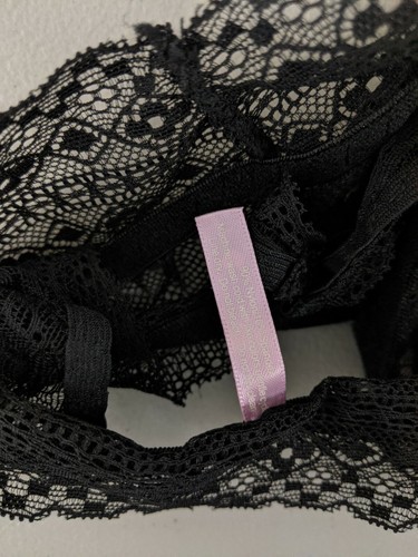 Coco Dessous L Large schwarz BH Spitze Neckholder leicht gefüttert Bralette - Bild 3 von 10