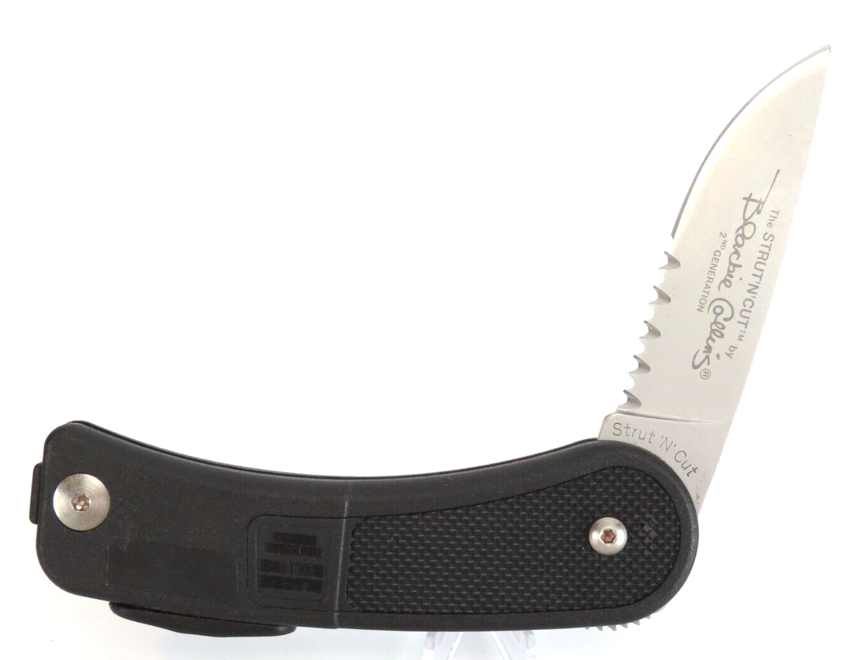 Meyerco Blackie Collins Strut N Cut AUS8A Lock Blade Knife 2nd