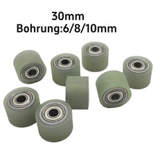 Polyurethan Eisenkern Rollen mit Doppelte Lager PU Laufrolle Führungsrolle 30mm