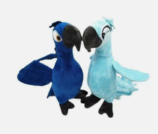 2-piece set: Rio Adventure Movie Sapphire Edition 30cm Macaw Plush Toy