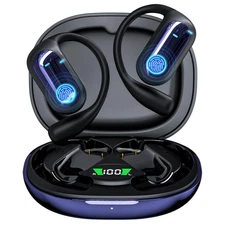 168 Languages AI Live Translation Earbuds, 4-in-1 Mode Bluetooth 5.4 Touch Sc...