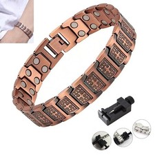 2026 Pure Copper Magnetic Bracelet 3500 Gauss Magnetic Therapy Strong Healing