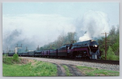 N&W 611 Class J Steam Locomotive Excursion Train 1983 Roanoke Postcard