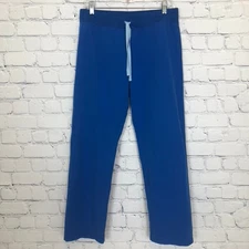 Figs Women's Livingston Basic Scrub Pants Petite Size PM Royal Blue