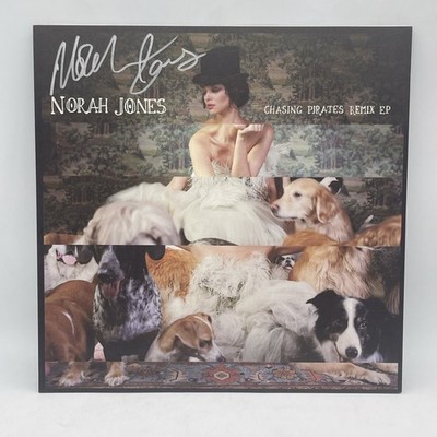 Norah Jones Chasing Pirates Remix - EP Vinyl Record Signed Cover 2009 Blue Note