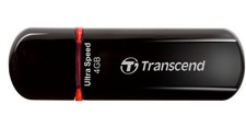 Transcend Jetflash 600 Flash Drive - 4 Gb Usb 2.0 - Usb - Black ts4gjf600