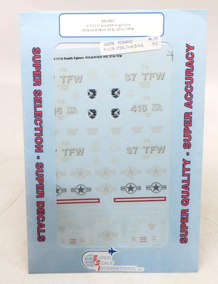 Super Scale International 1/48 F-117 A Stealth Fighters  Decals #48-402