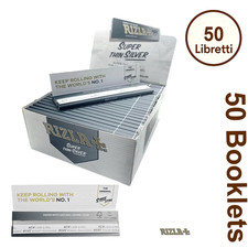 Cartine Rizla Silver King Size Slim Argento Grigie - 50 carta per sigarette