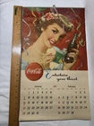 Vintage 1951 Coca Cola Calendar Ladies With Coke Drink And Santa On Back