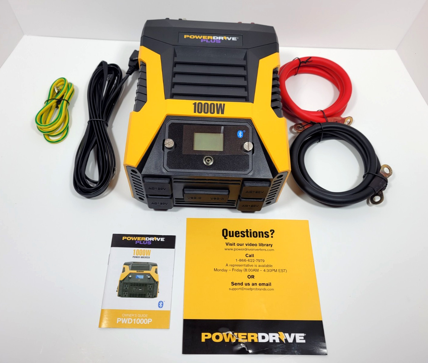 PowerDrive Plus PWD1000P 1000 Watt Wireless Power Inverter with Bluetooth(R)