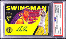 2020 Panini Flux Swingman GOLD Luka Doncic AUTO /10 #SM-LUD PSA 9 MINT Pop 2