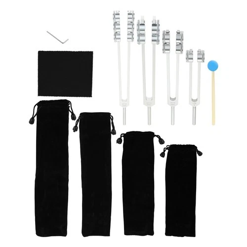 Otto Tuner Tuning Fork Set 32 Hz 48 Hz 64 Hz and 128 Hz Weighted Tuning Forks