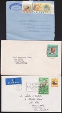 MALAWI - 3 verschiedene Briefe nach Neuseeland...................................E1097