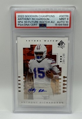 2022 UD Goodwin Champions 2000 Future Watch Anthony Richardson PSA 9 Auto 10