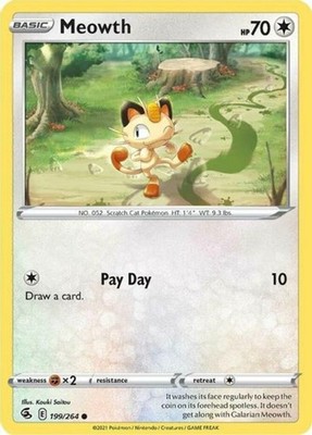 Meowth - 199/264 - Common - Near Mint