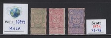 WC1_26899.BELGIUM. 1894 ARMS OF ANTWERP set. Sc.76-78. MVLH