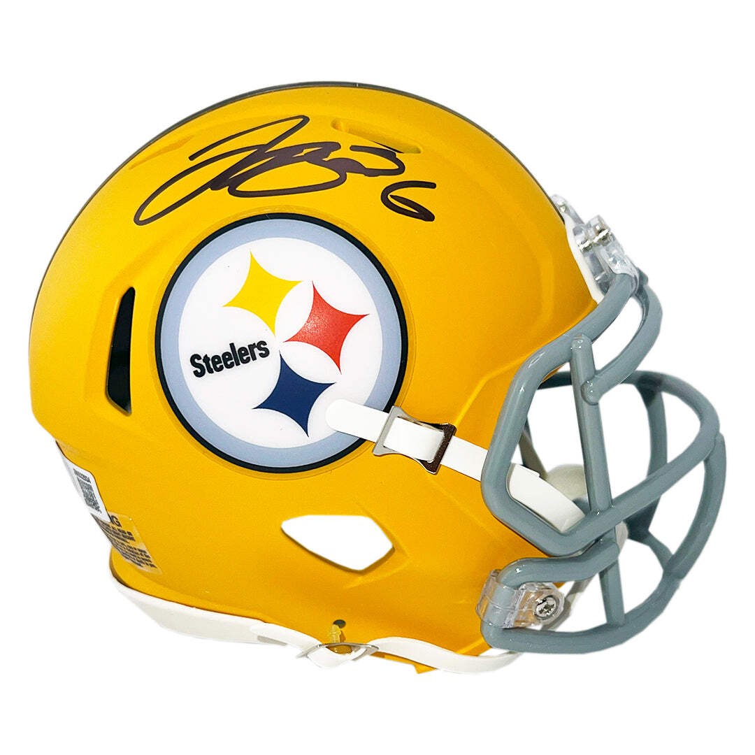 Le'Veon Bell Signed Pittsburgh Steelers Alt 2025 Speed Mini Football Helmet (Bec 