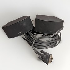 Bose CineMate Series II Dual Cube Speakers with 14ft 9-Pin Cable Array Black