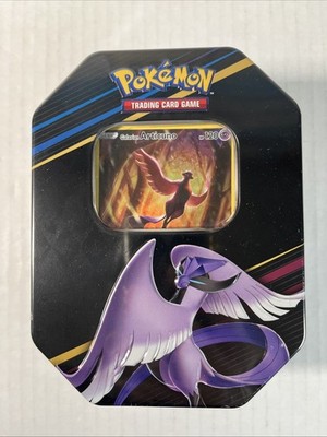Pokémon TCG Crown Zenith Tin Galarian Articuno New Sealed with Promo/ 4 Packs