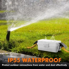 RESTMO Outdoor Electrical Box with Detachable Shield Covers IP55 Waterproof Box