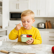 4 Pack Stainless Steel Snack Containers Lids Reusable Kids Toddler Adults 12 Oz