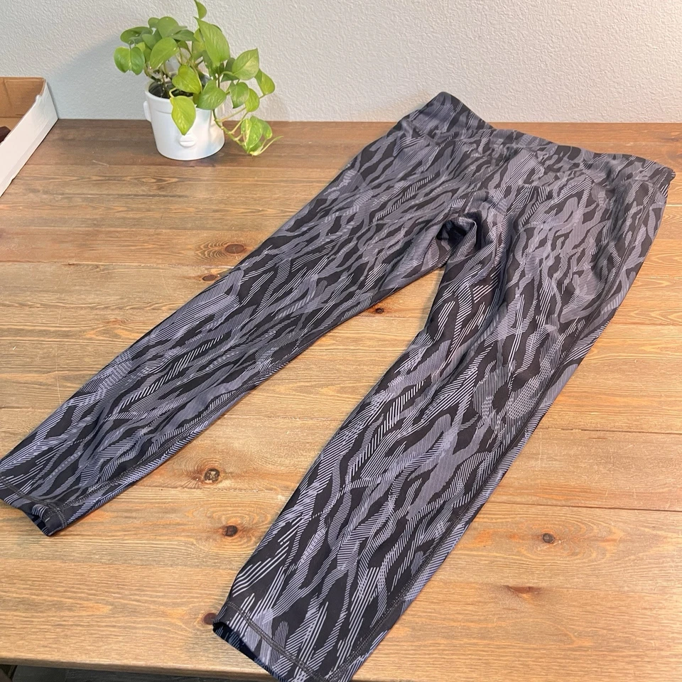 Athletic Works Workout Leggings XXXL 22 Blue & Black Workout Exercise Set Of 2 - Image 2 of 4