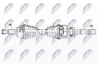 Antriebswelle NTY NPW-RE-171 FüR Renault ScÉNic 4 Dci 130