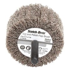 Scotch-Brite 61500297637 Flap Wheel, Non-Woven, Ao, 2X1x1/4 Shnk, Med