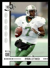 Byron Leftwich 2003 Press Pass JE Checklist Card #45 Marshall Thundering Herd