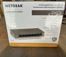 NETGEAR 8-Port Gigabit Ethernet Switch Model GS308-100PAS - New In Box