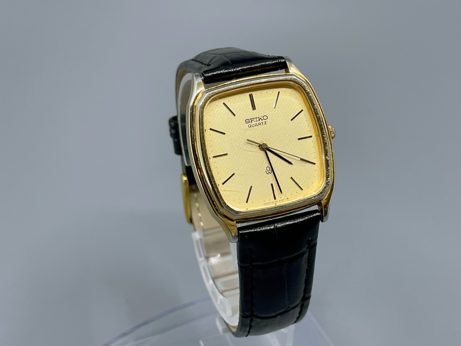 Seiko Chariot 6030-5190 31mm Gold Dial Square Quartz … - Gem
