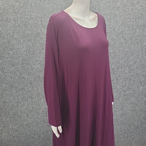 Maxi Vestido Belle by Kim Gravel Para Mujer Elegante Fin de Semana Fiesta 4X Talla Grande Púrpura - Imagen 5 de 13