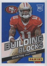 2013 Panini Monster Box Prizm Building Blocks Blue Prizm Quinton Patton #18 1md