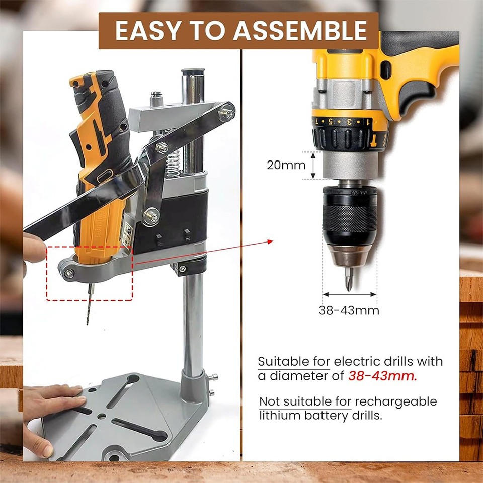 Adjustable Hand Drill Press Bench Stand Workbench Benchtop DIY ...