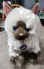 Build A Bear Promise Pets Siamese Himalayan Cat Plush Soft Toy Stuffed w Collar