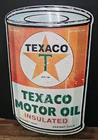 Texaco Oil Can Sign Caltex Vintage Style Gas Mancave One Quart Wall Display