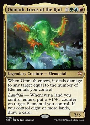 *MtG: 2x OMNATH, LOCUS OF THE ROIL - Commander Lorwyn Eclipsed Mythic -magicman*