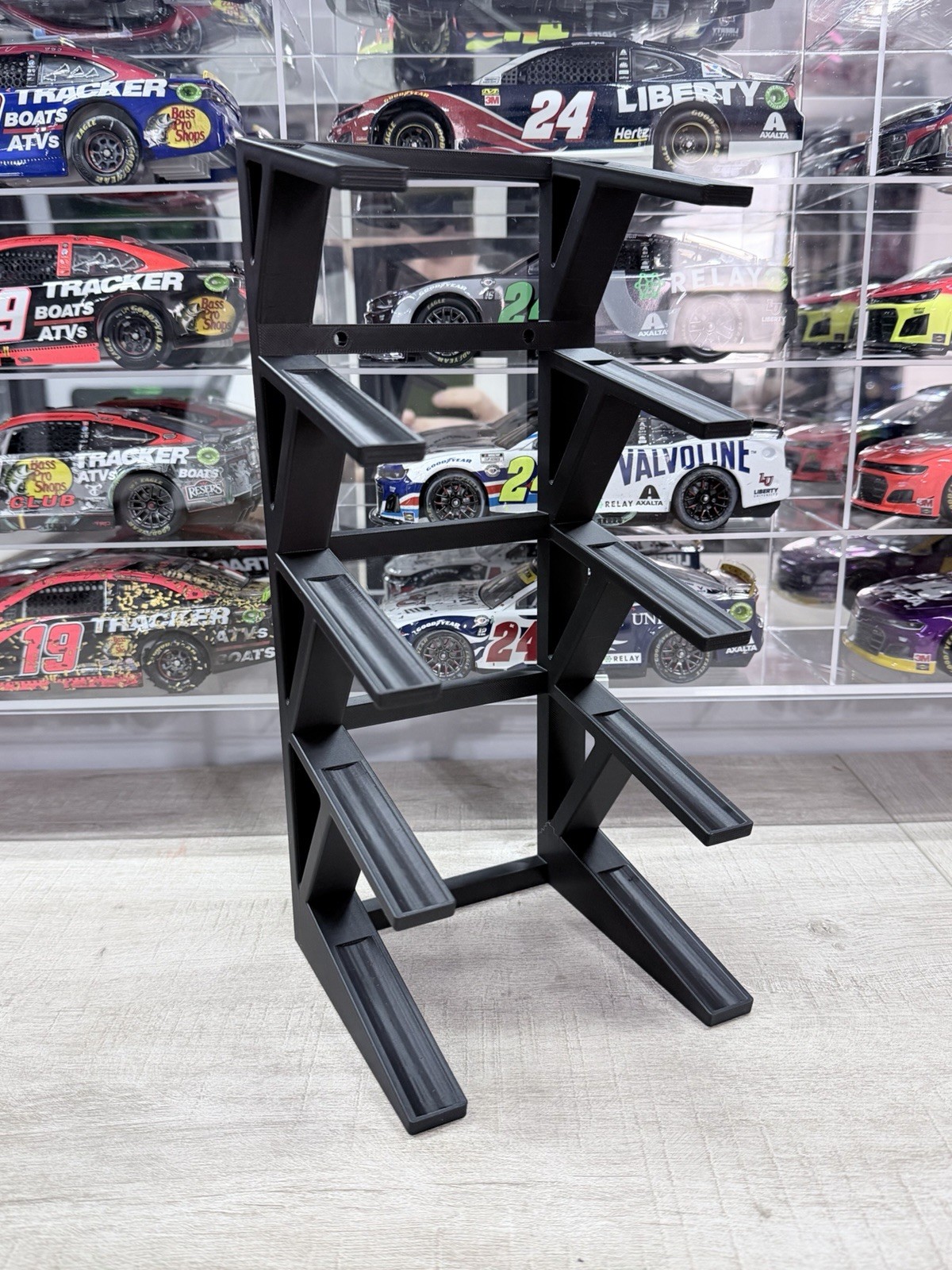5 Tier 3D Printed PLA 1/24 Diecast Nascar Display Stand Wall Mount Or ...