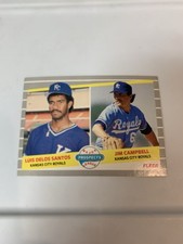 1989 Fleer Major League Prospects Luis De Los Santos & Jim Campbell Royals 