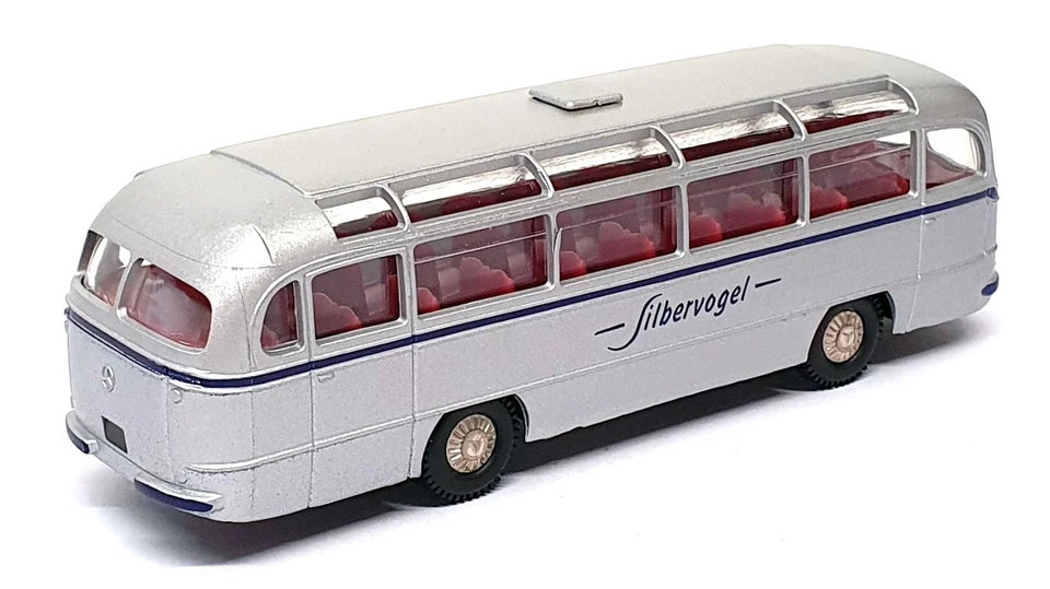 Brekina escala 1/87 0321 - Mercedes Benz autobús autobús pájaro plateado - plata Foto 2 de 4