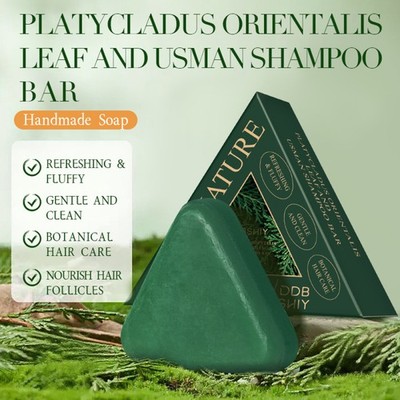 Nature Triangle Shampoo Bar Usman-Grass 𝐒hampoo Bar, Calming & Strengthens Hair