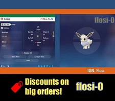 6IV Shiny Eevee Pokemon Legends ZA (Legends Z-A)