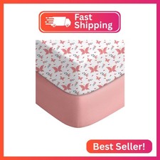 Yoofoss Pack and Play Sheets Fitted, Mini Crib Sheets 2-Pack for Pack N Play Mat