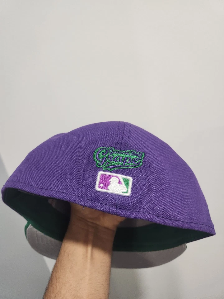 New Era New York Yankees 59Fifty Big League Chewy Grape Edition W/pin 7 3/8 - Image 3 of 4
