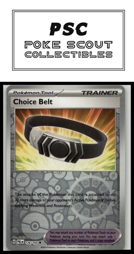 SV02: Paldea Evolved #176/193 Choice Belt Reverse Holo - Picture 1 of 2