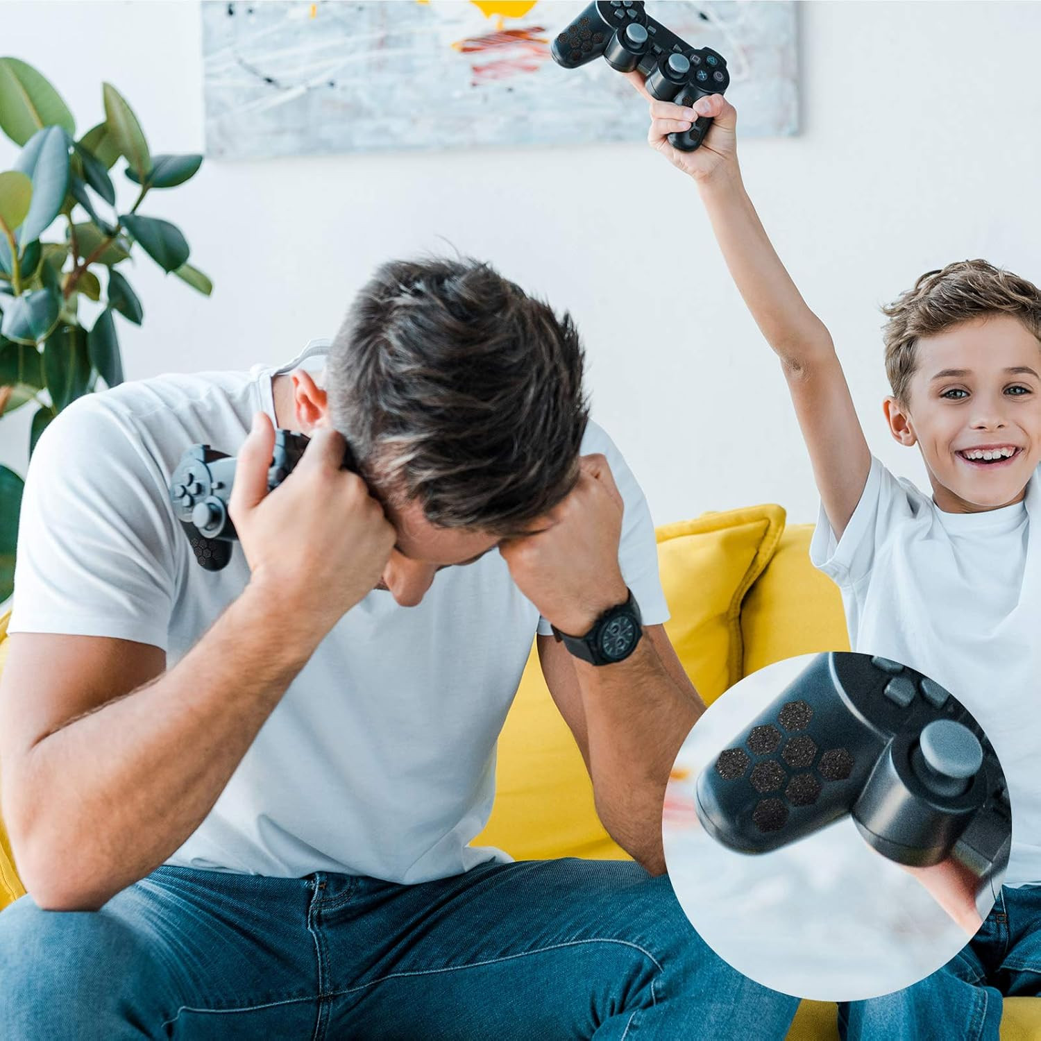 4 Sheets Black PEVA Rubber Anti-Slip Hexagonal Phone Grip Tape Stickers for Phon