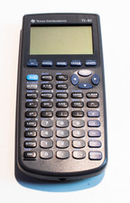 Vtg 1991 Texas Instruments TI-82 Handheld Calculator Gray With Slide Cover