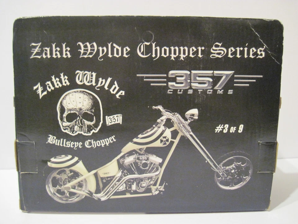 Zakk Wylde Chopper Series Metal Chopper Die Cast 357 Customs RARE ! #3 of 9 NIB! - Image 3 of 4