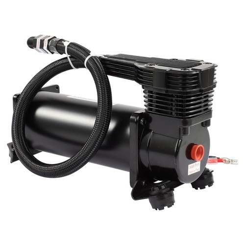 Single Stealth Black Air Compressor For Air Suspension 12V 200 PSI Kit - Imagen 8 de 9