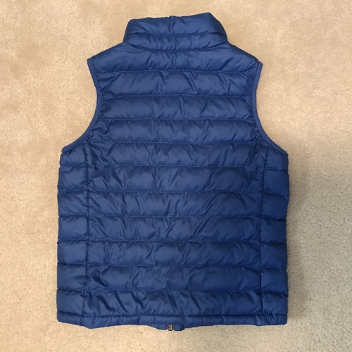 NWOT! Kids Girls Uniqlo Lightweight Blue Puffer Zip Up Vest *Sz 9-10 Cute! - Picture 2 of 3